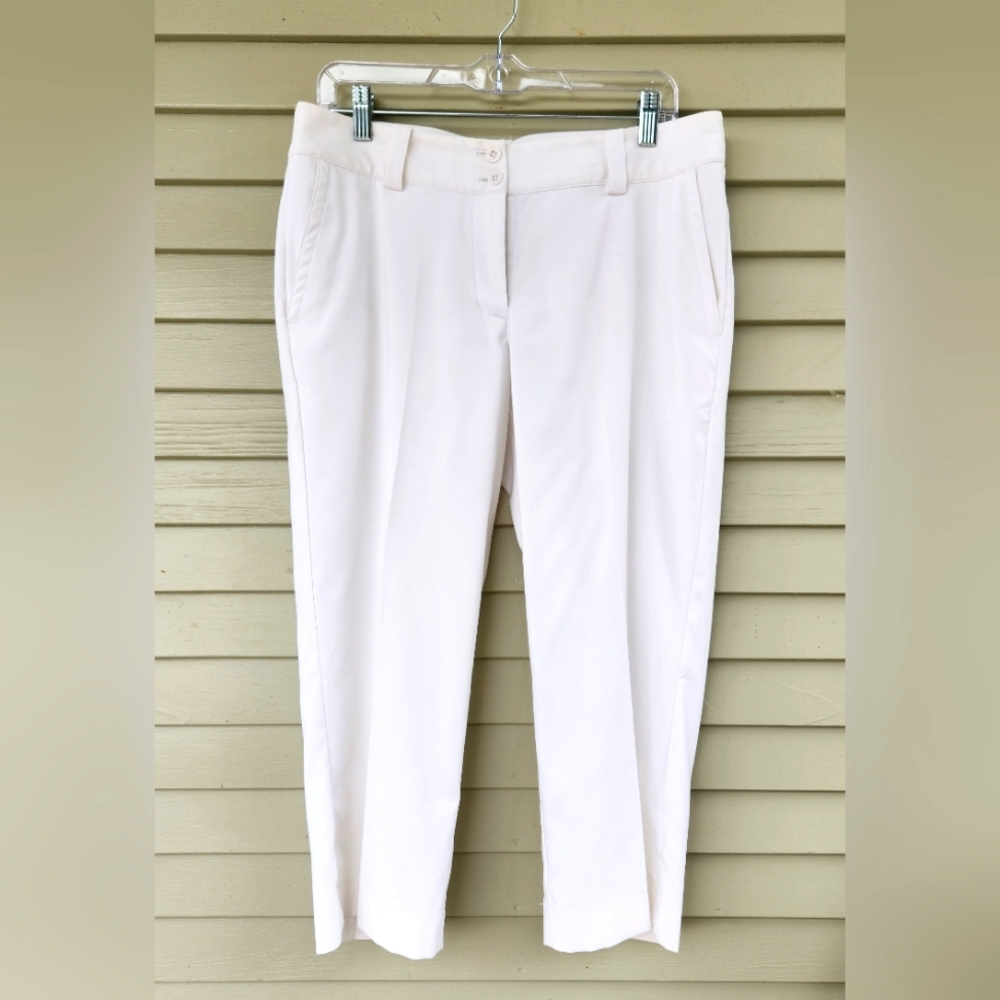Nike White Crop Capris